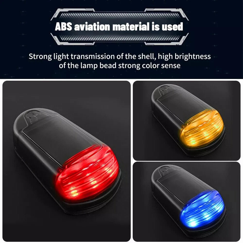 5pcs LED Solar Powered Cab Lights for Truck Trailers Pickup (w/Remote)
