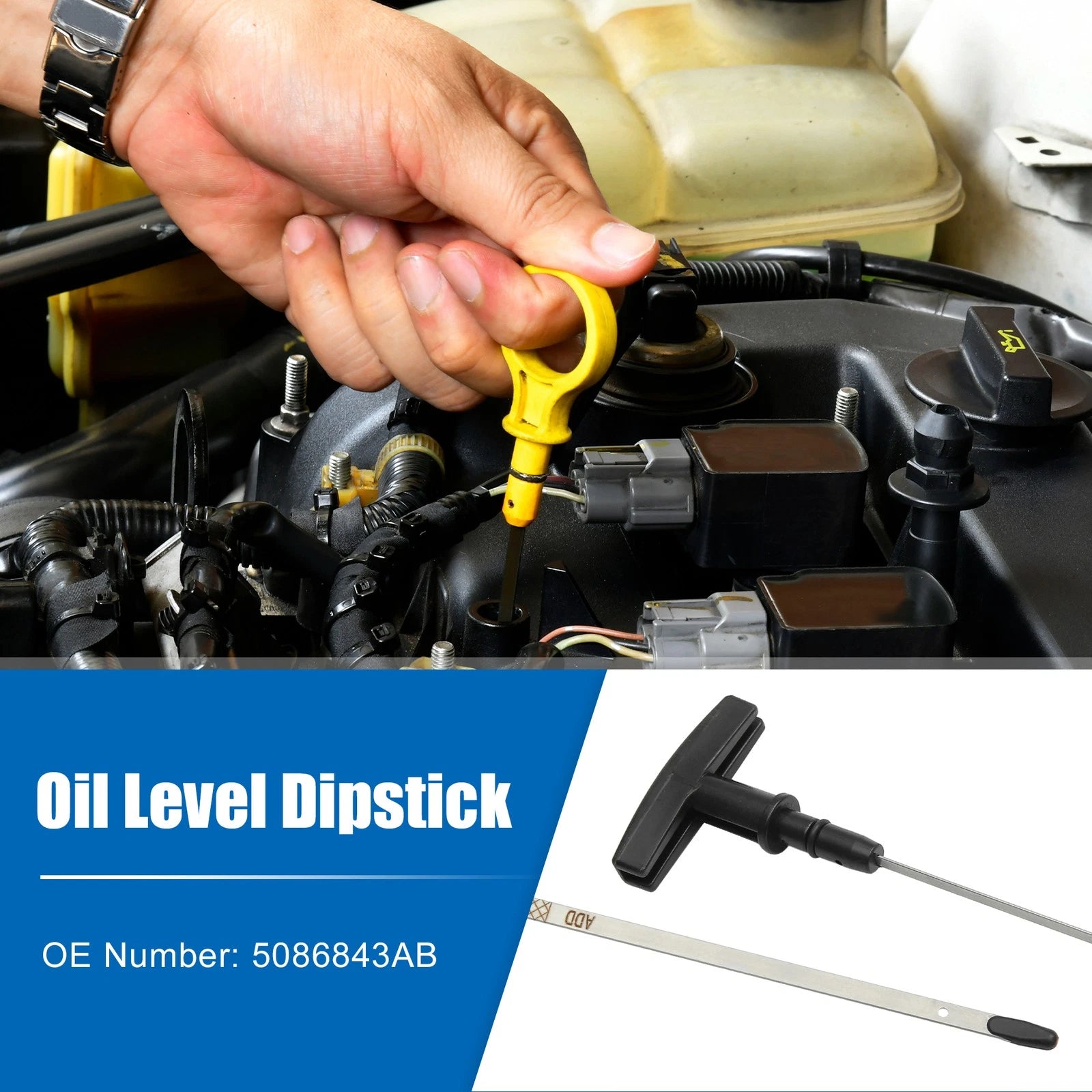 Engine Oil Dipstick Replacement for Dodge Ram 2500 Laramie (2010–2018)