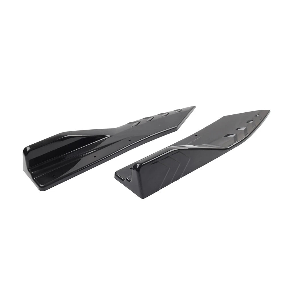 2X Rear Bumper Strip Lip Spoiler Diffuser Scratch Protector for Universal Cars