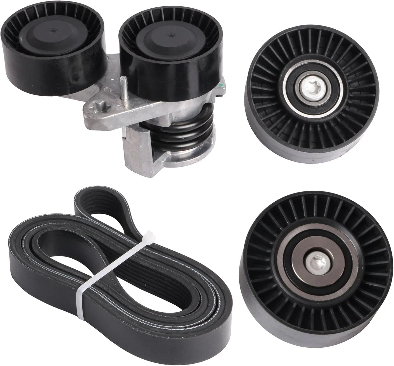 Belt Tensioner Assembly Drive Belt Kit for BMW 135i 335i X1 (2008–2013) 11287563927