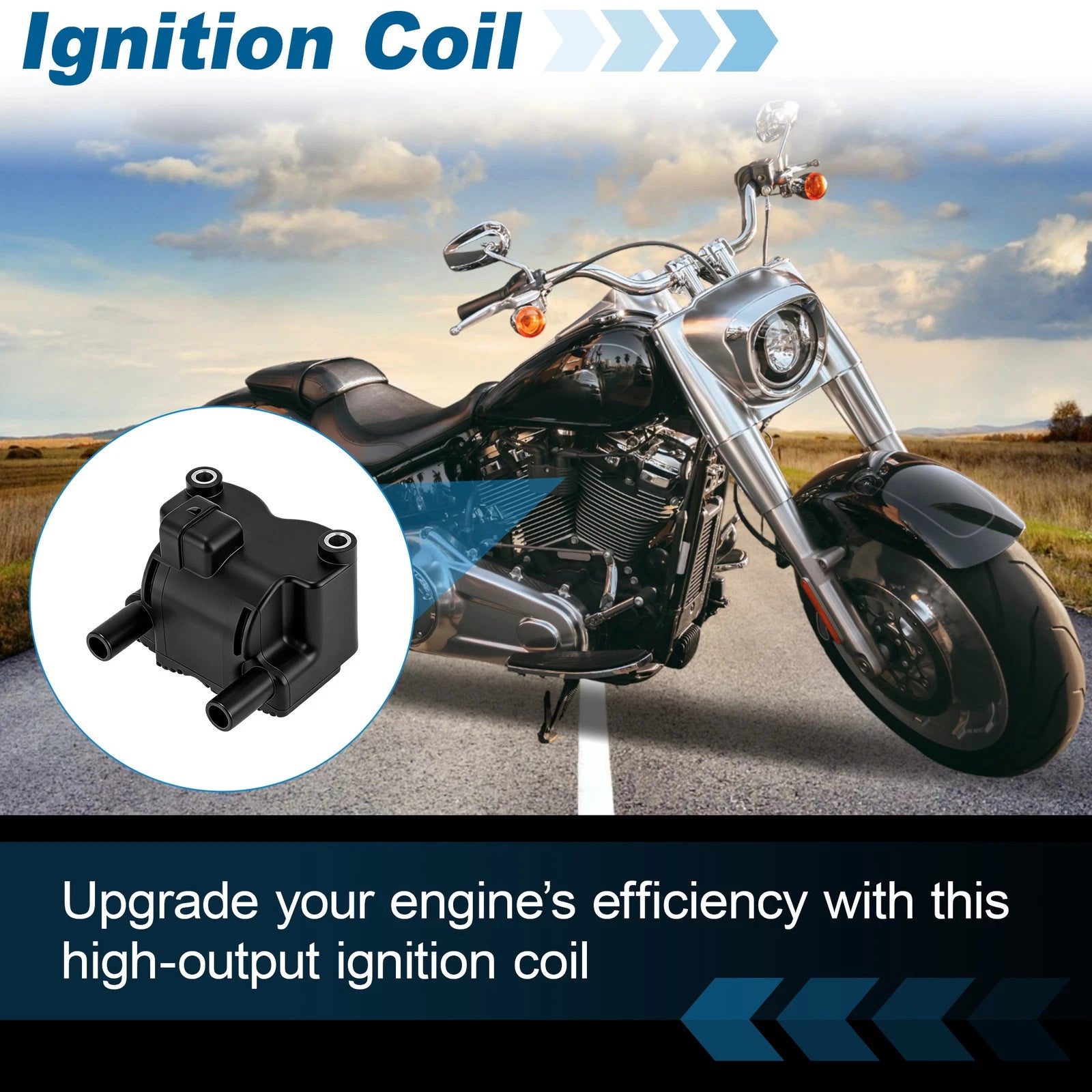 Ignition Coil for Harley Davidson Dyna Softail Electra Glide Touring (2001–2006)