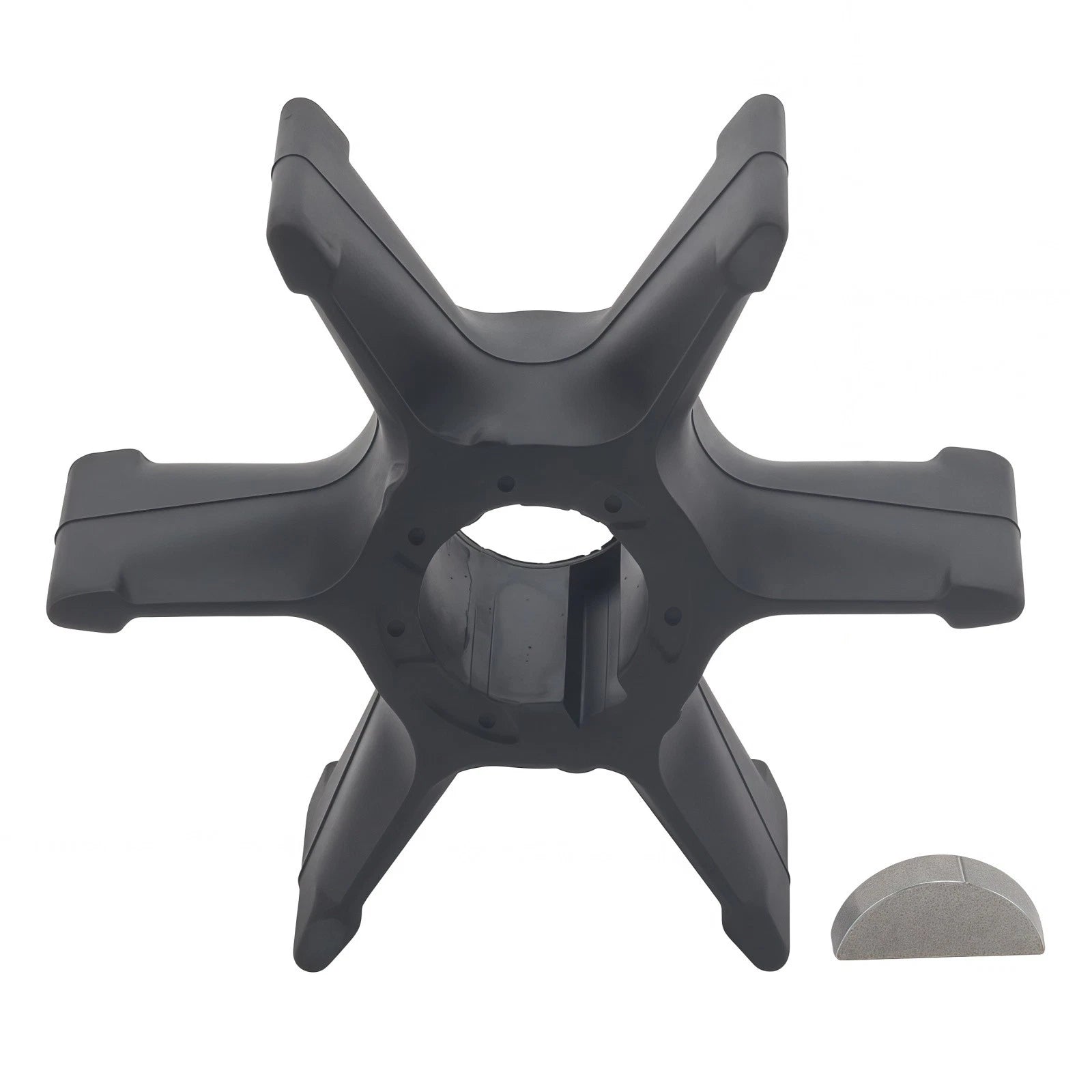 Water Pump Impeller & Key for Yamaha Outboard 40 HP (2 Stroke) (6F5-44352-00)