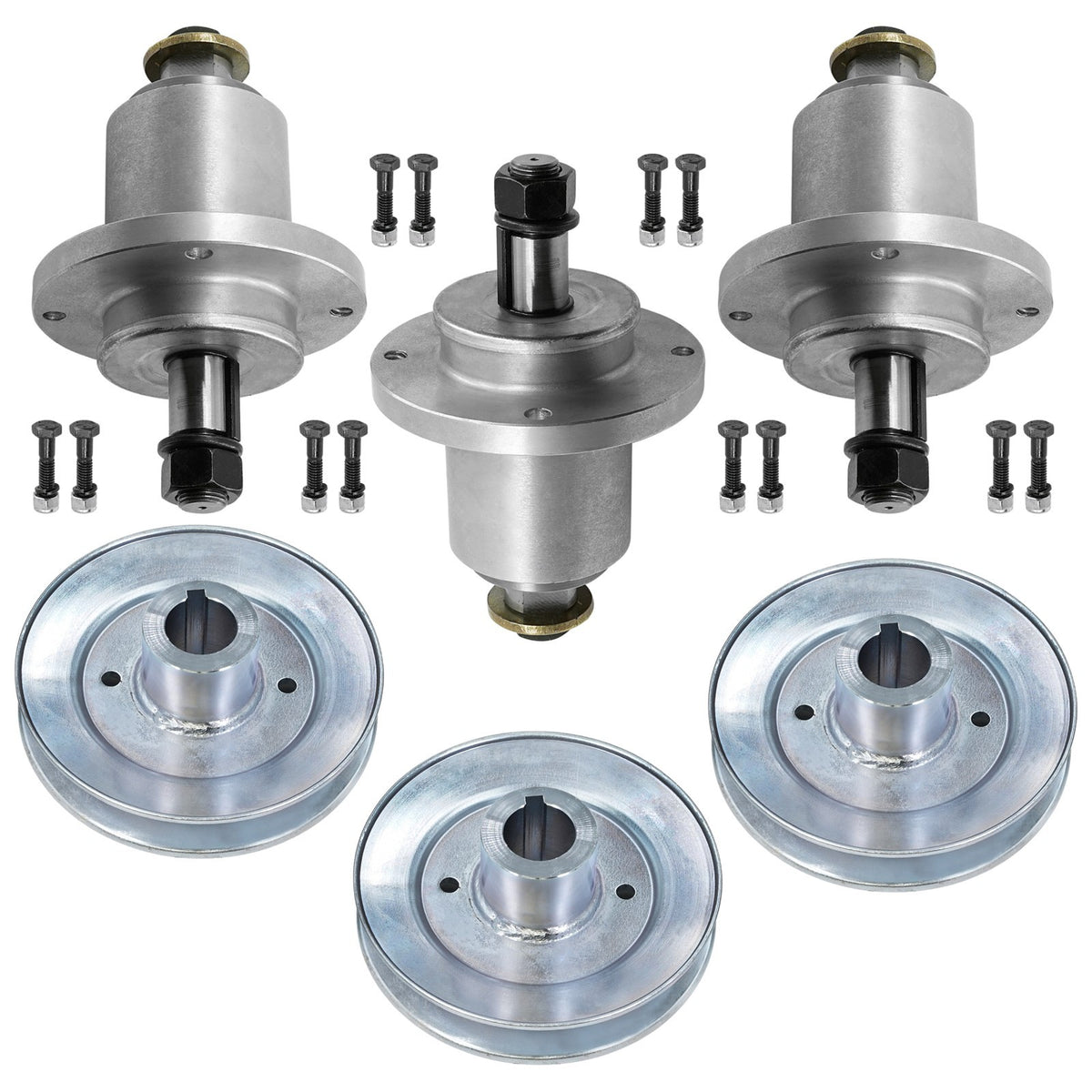 Deck Spindle and Pulley Assembly for Scag SFW48 SWZT48 (2015–2016)