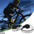 Reflective Bicycle Trouser Clips Adjustable Cycling Bands White 2 Pack