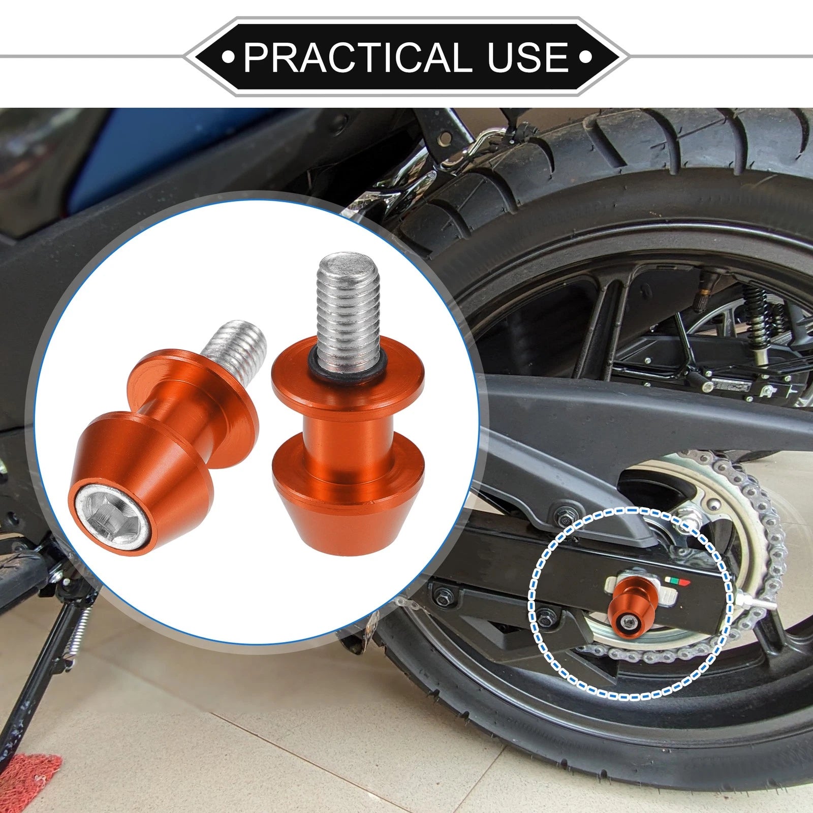 Swingarm Spools 10mm CNC Replacement Pair for Motorcycle (2000–2024)