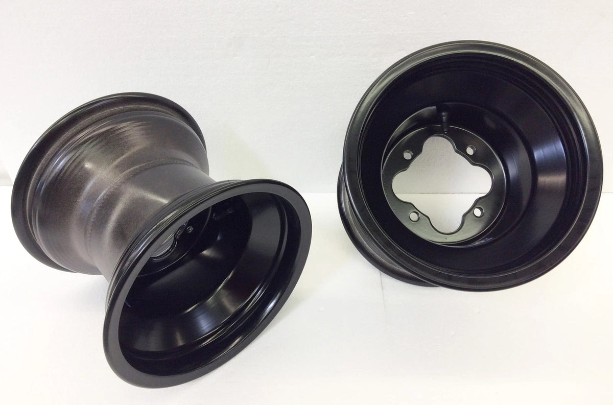 Pair of DWT Black A5 Rolled Lip ATV Rear Wheels for KFX400 KFX450R (2003–2009)