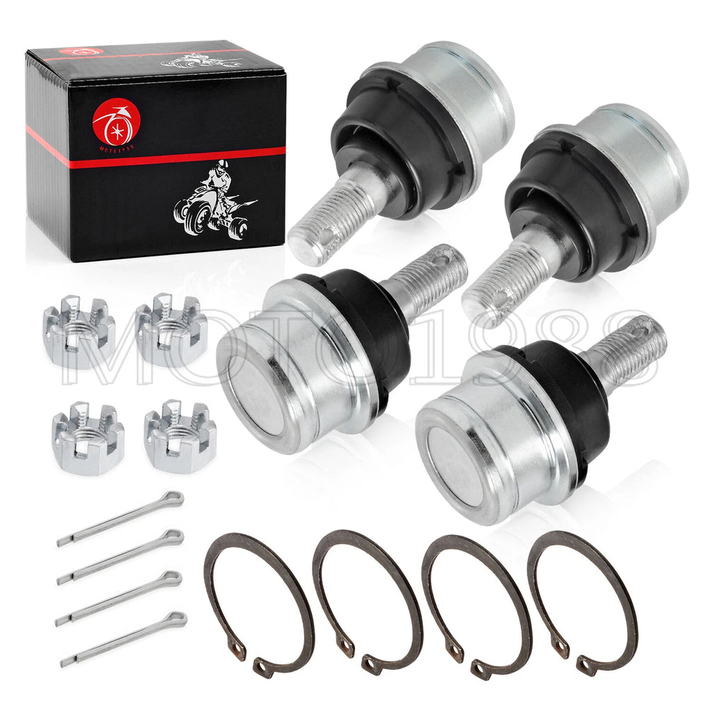 Set of 4 Front Upper Lower Ball Joints for Yamaha Grizzly YFM350 YFM400 YFM450 (1995–2006)