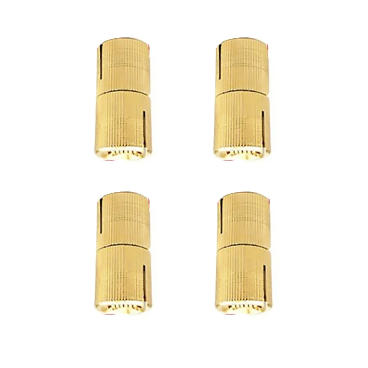 Set of 4 Brass Invisible Hinges for Universal Applications (180 Degree)