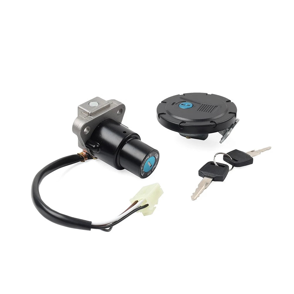 Ignition Switch Fuel Gas Cap Lock Key Set for Kawasaki KLR650 (2008–2018)