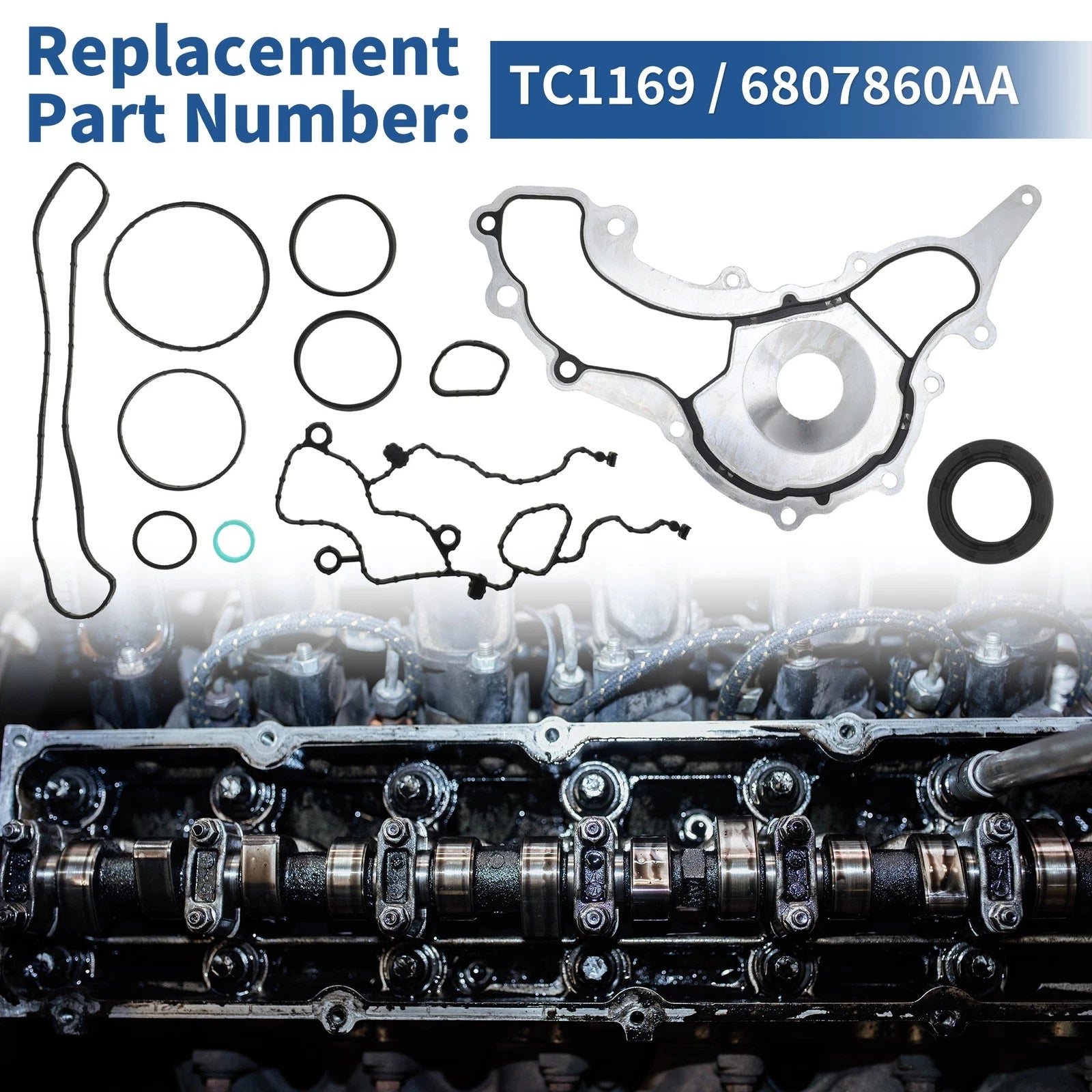Timing Cover Gasket Set for Dodge Grand Caravan (2011–2018)