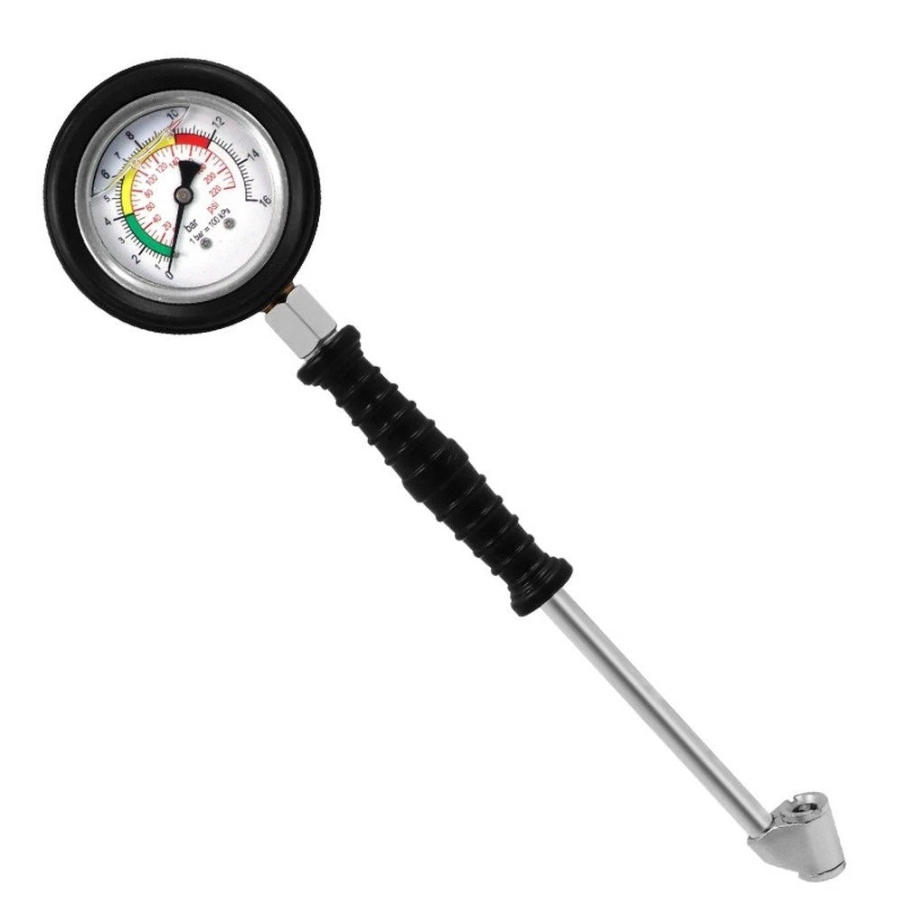 Tire Pressure Gauge for Car Truck with Secure Barb Hook