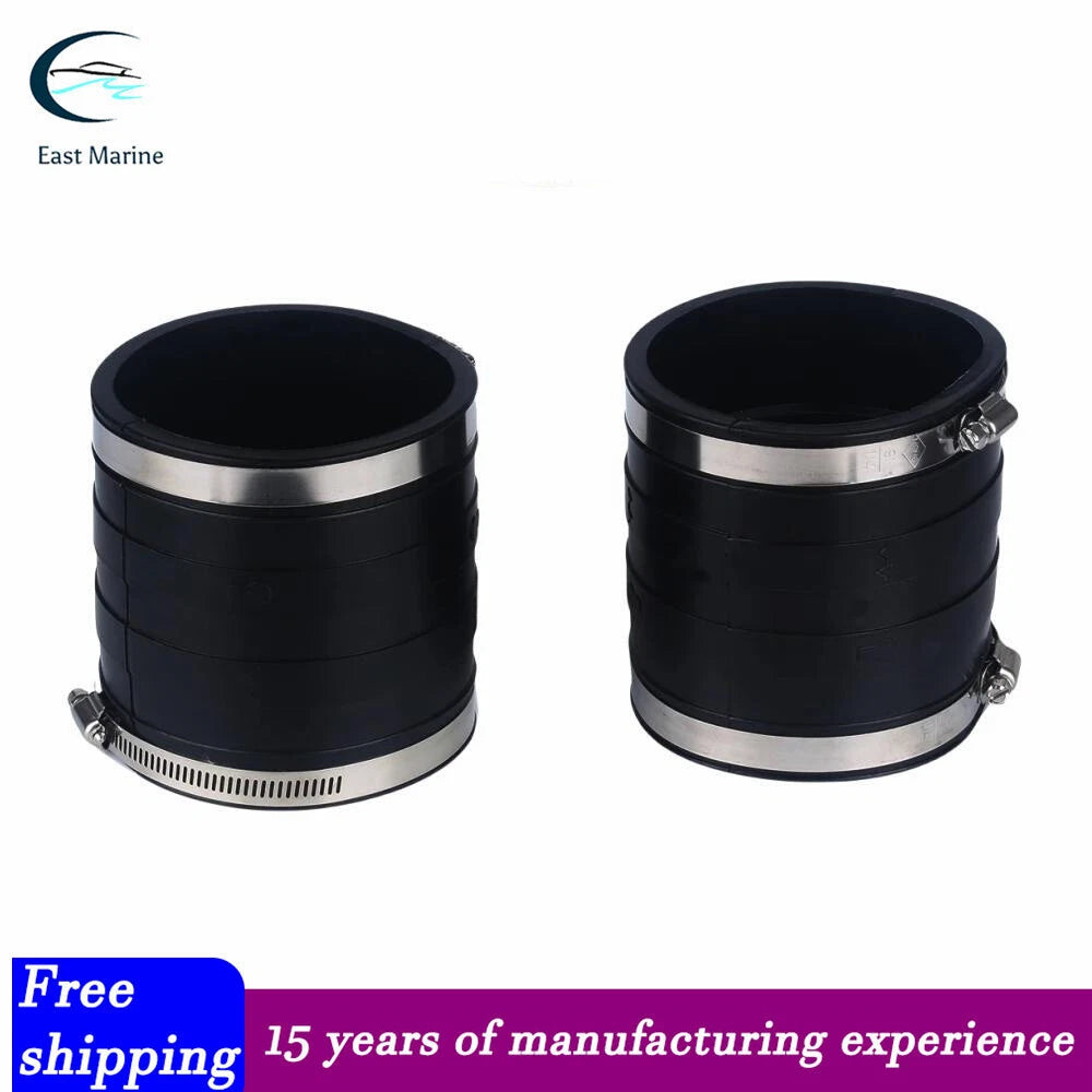 2X Upper Exhaust Bellows Kit for Volvo Penta OMC (3852696 778072 913405 18-2779)