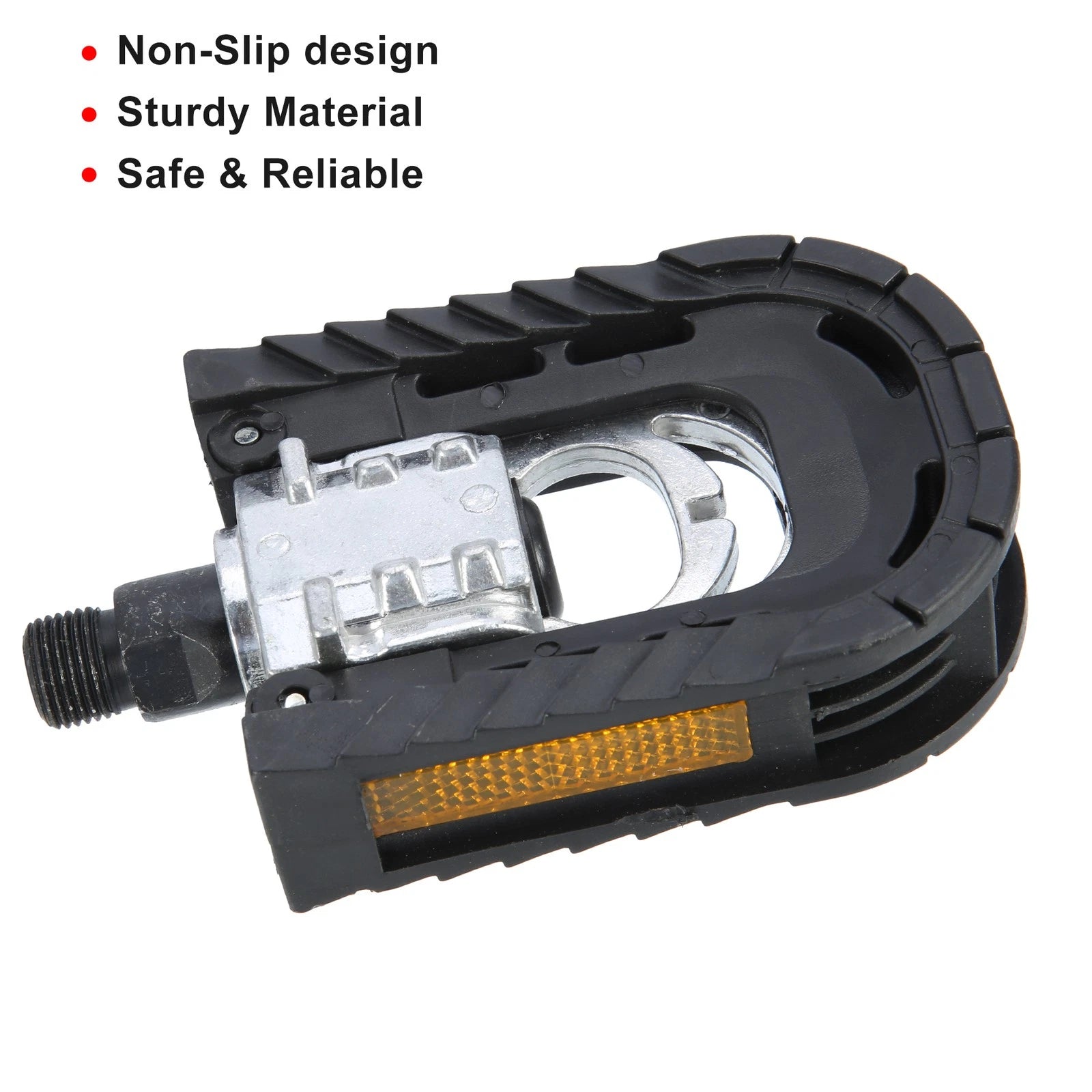 Non Slip Platform Pedals Pair 9/16 Inch Spindle for Bicycle (Universal)