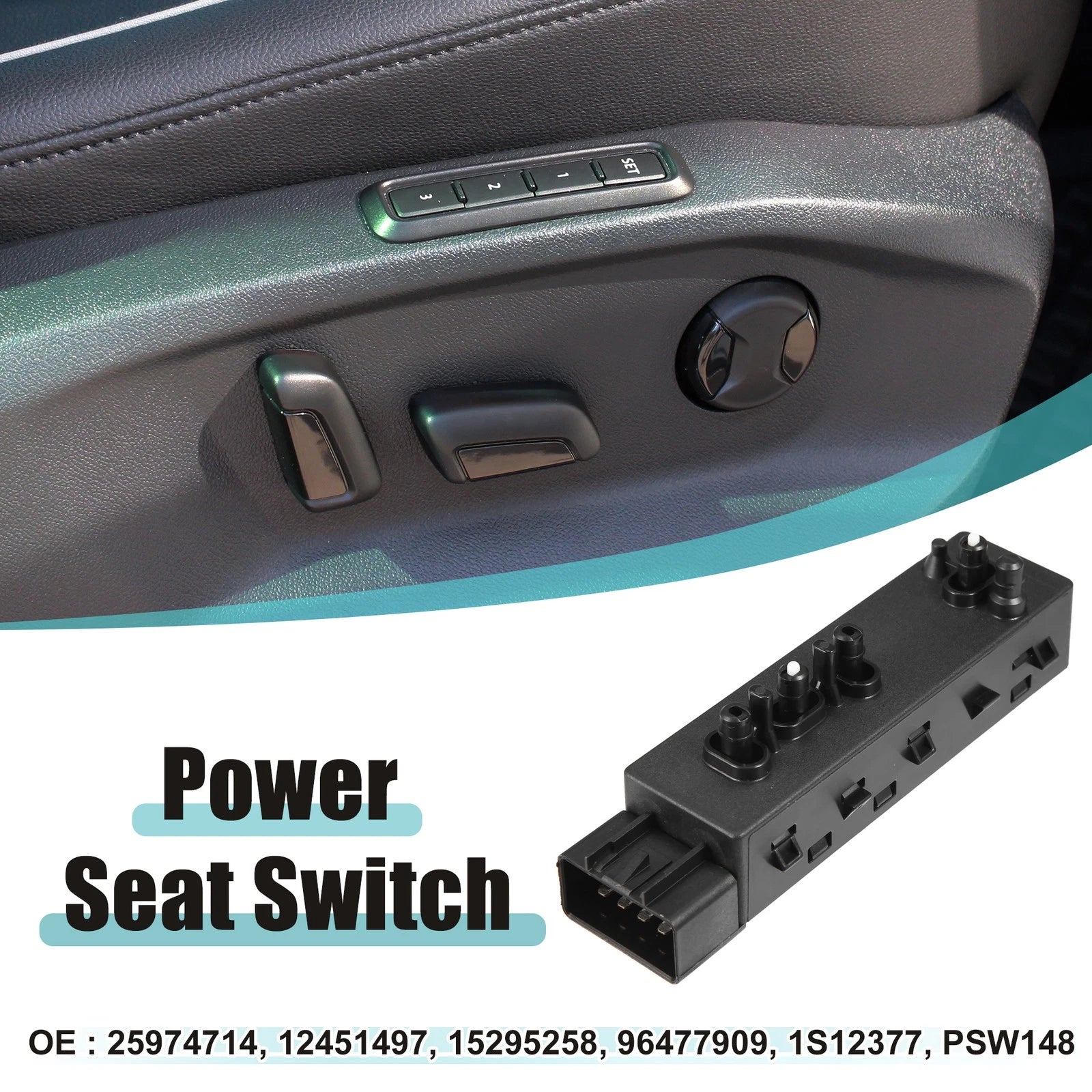 Front Left Power Seat Switch Replacement for Chevrolet Camaro (2010–2015)