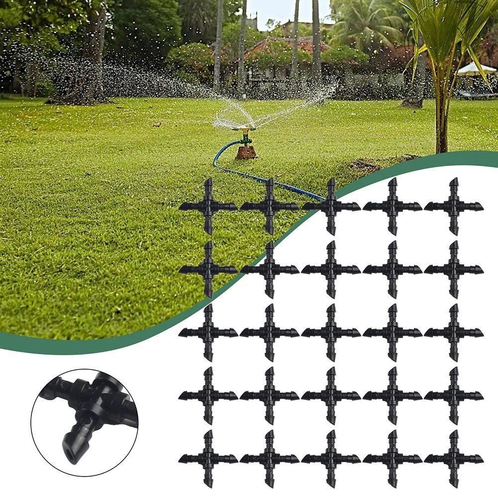 50pcs 4mm Irrigation Fittings for Multi Purpose Gardening Applications