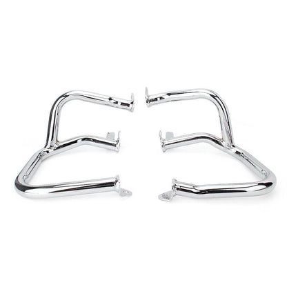 2X Chrome Front Engine Crash Guard Bar for Honda GL1800 (2001–2016)