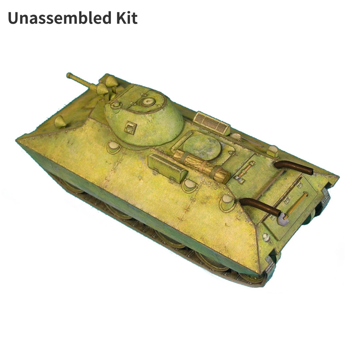 1:50 Paper Model Assembly for Soviet BT-SV Light Tank (Unassembled)