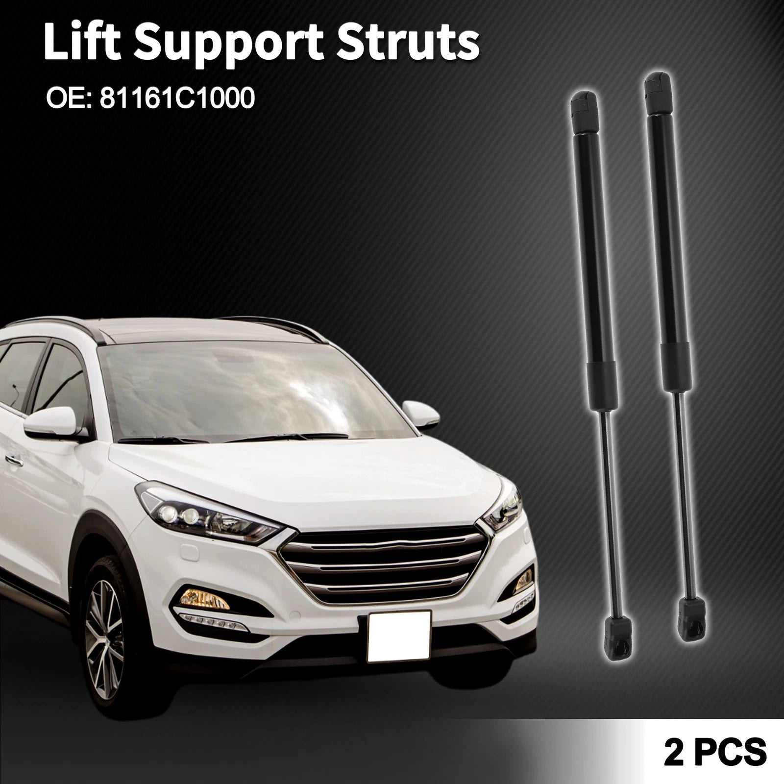 Front Hood Lift Supports Struts Replacement for Hyundai Sonata (2005–2010)