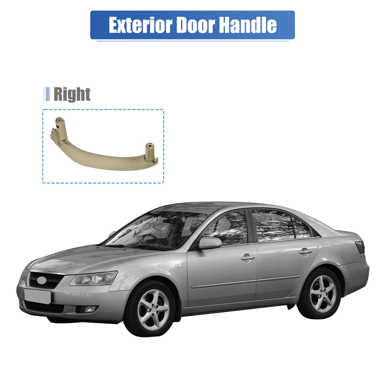 Interior Door Handle Right Side Replacement for BMW X5 (2014–2018)
