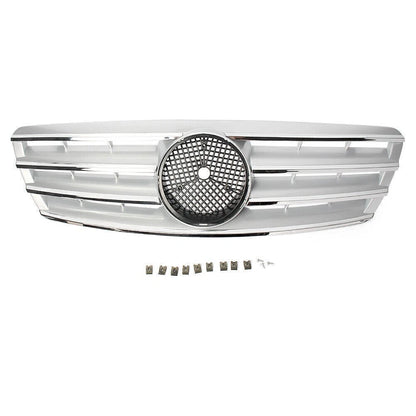 Front Upper Grill Mesh Grille for Mercedes Benz W203 C230 C320 C240 (2001–2007)
