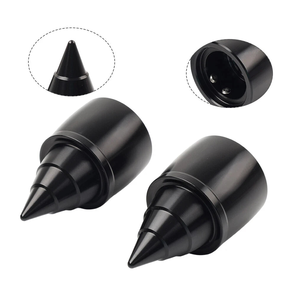 Front Axle Cap Nut Covers for Harley Touring Road Glide Dyna FXD (2000–2023)