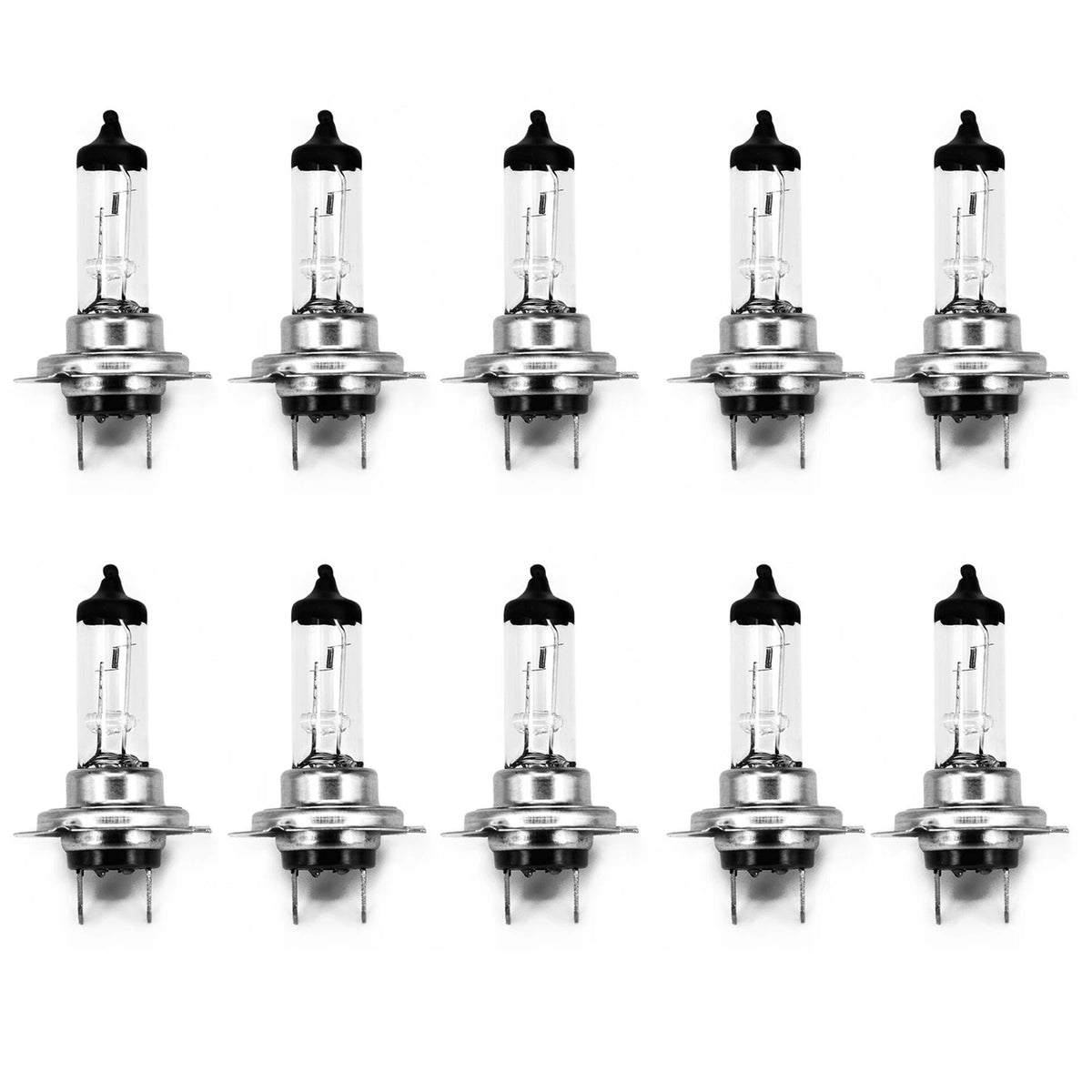 10X H7 55W Halogen Xenon White Light Bulbs for Cars (Universal)
