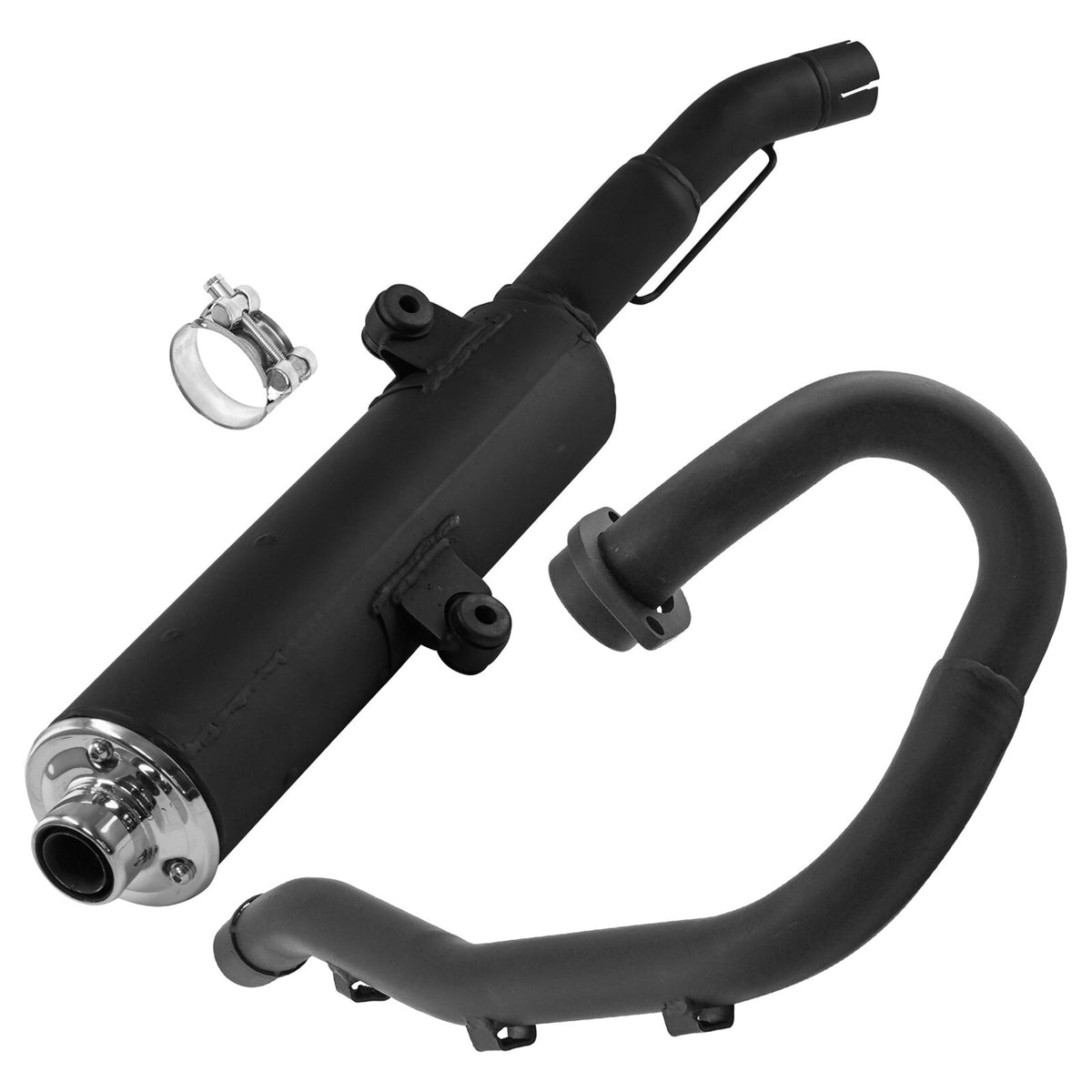 Caltric Exhaust Muffler and Pipe Replacement for Kawasaki KFX400 (2003–2006)
