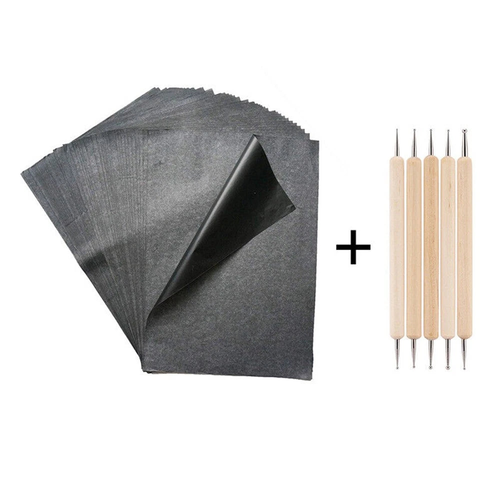 100 Sheets A4 Carbon Transfer Paper for Wood Carving Canvas