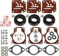 3X Carburetor Rebuild Kit for BRP OMC Johnson Evinrude (396701, 398729, 392061)