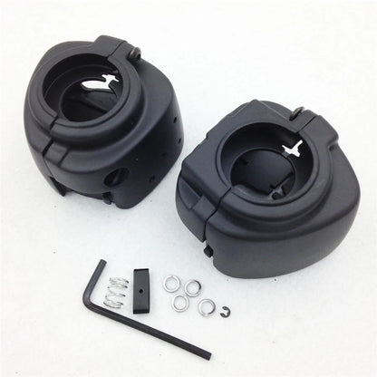 Black Switch Housing Cover for Harley Sportster Dyna Softail V-Rod (2002–2010)