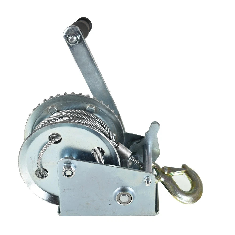 1600lbs Hand Winch for Boat (Manual, 10m Cable)