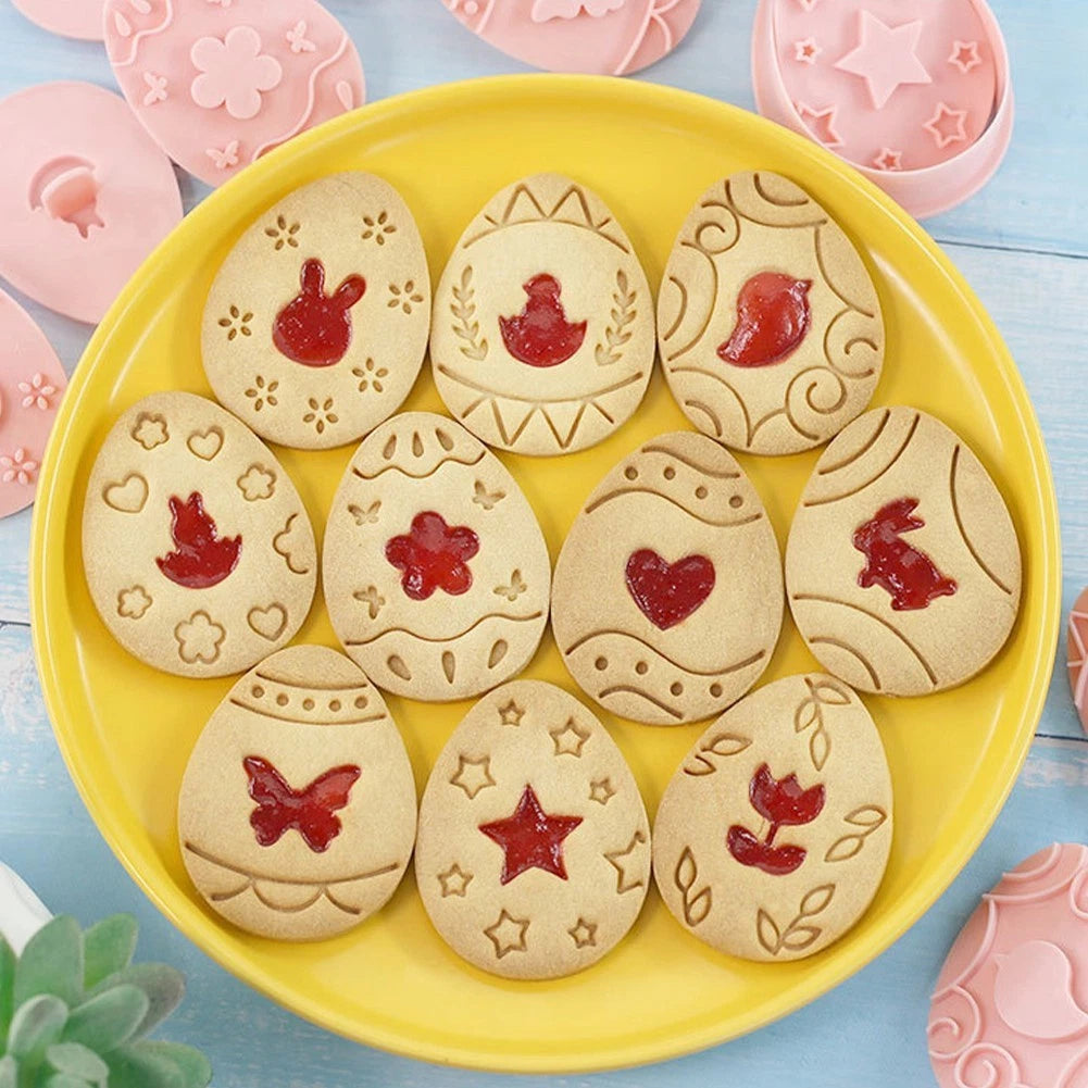 10 Piece Easter Cookie Cutter Set for Baking