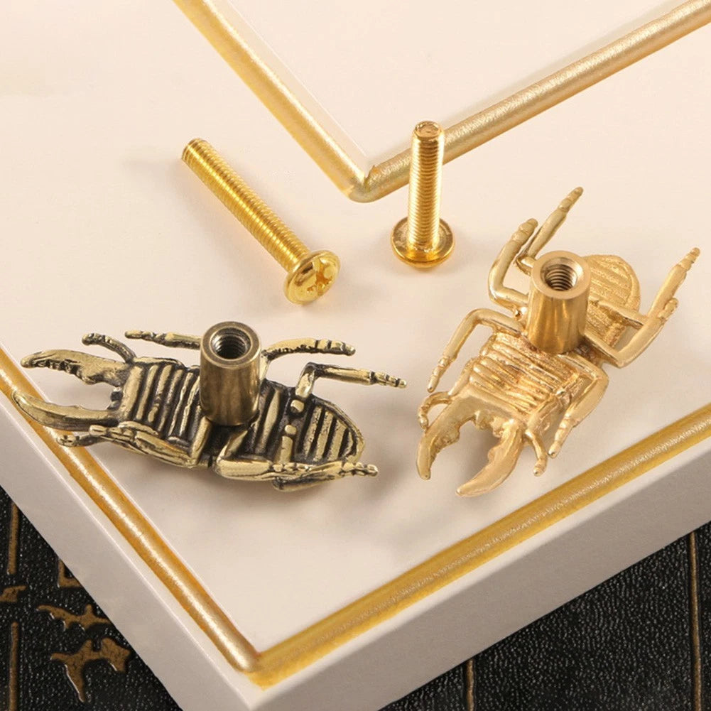 Decorative Brass Cockroach Handle for Home or Office Use
