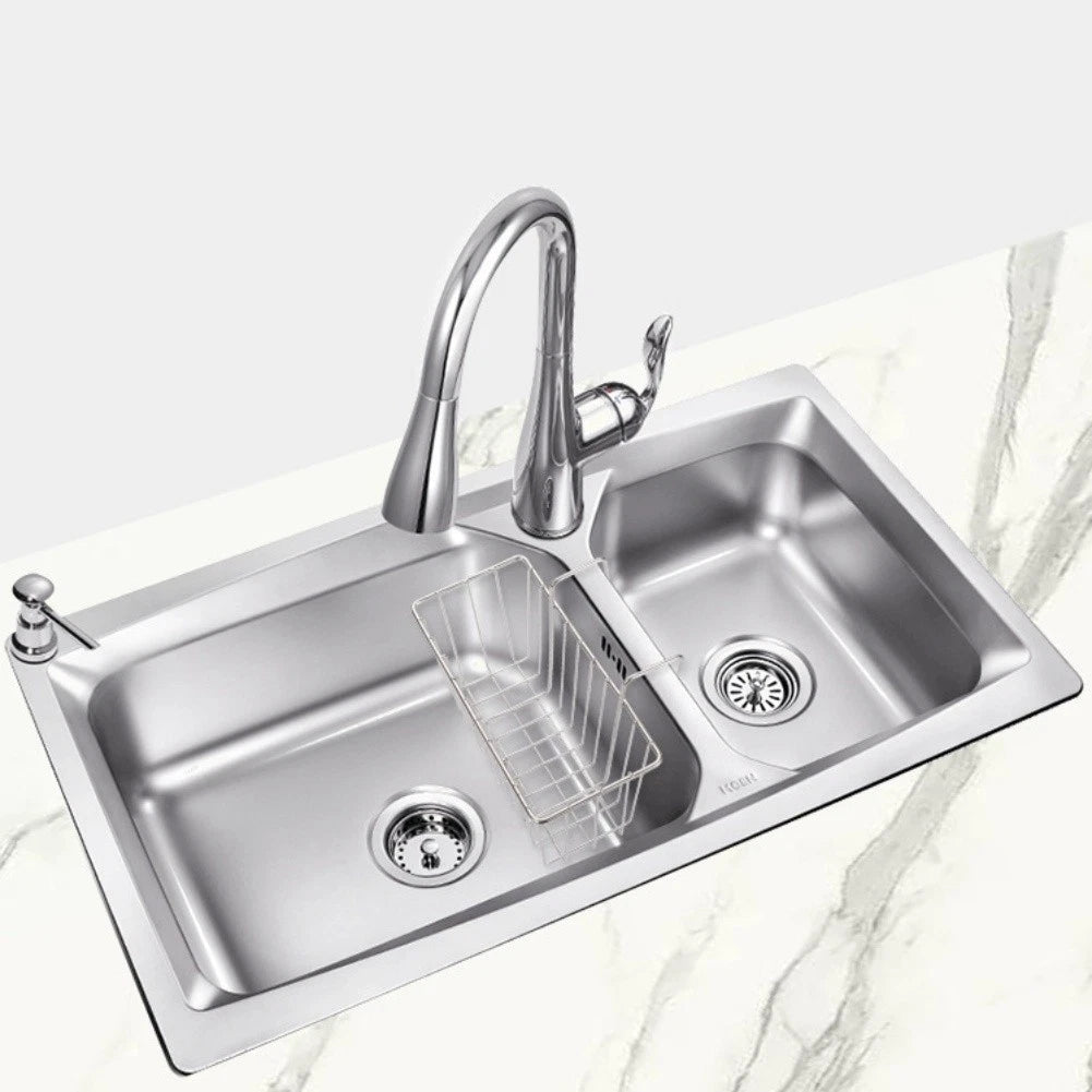 Stainless Steel 304 Grade Sink Storage Rack for Dish Drying