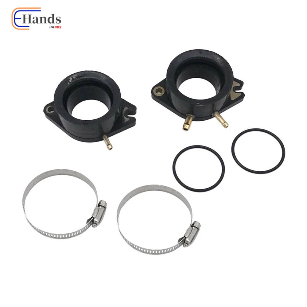 2X Carburetor Intake Manifold Boots for Yamaha Virago XV700 (1984–1990) 24M-13586-01-00
