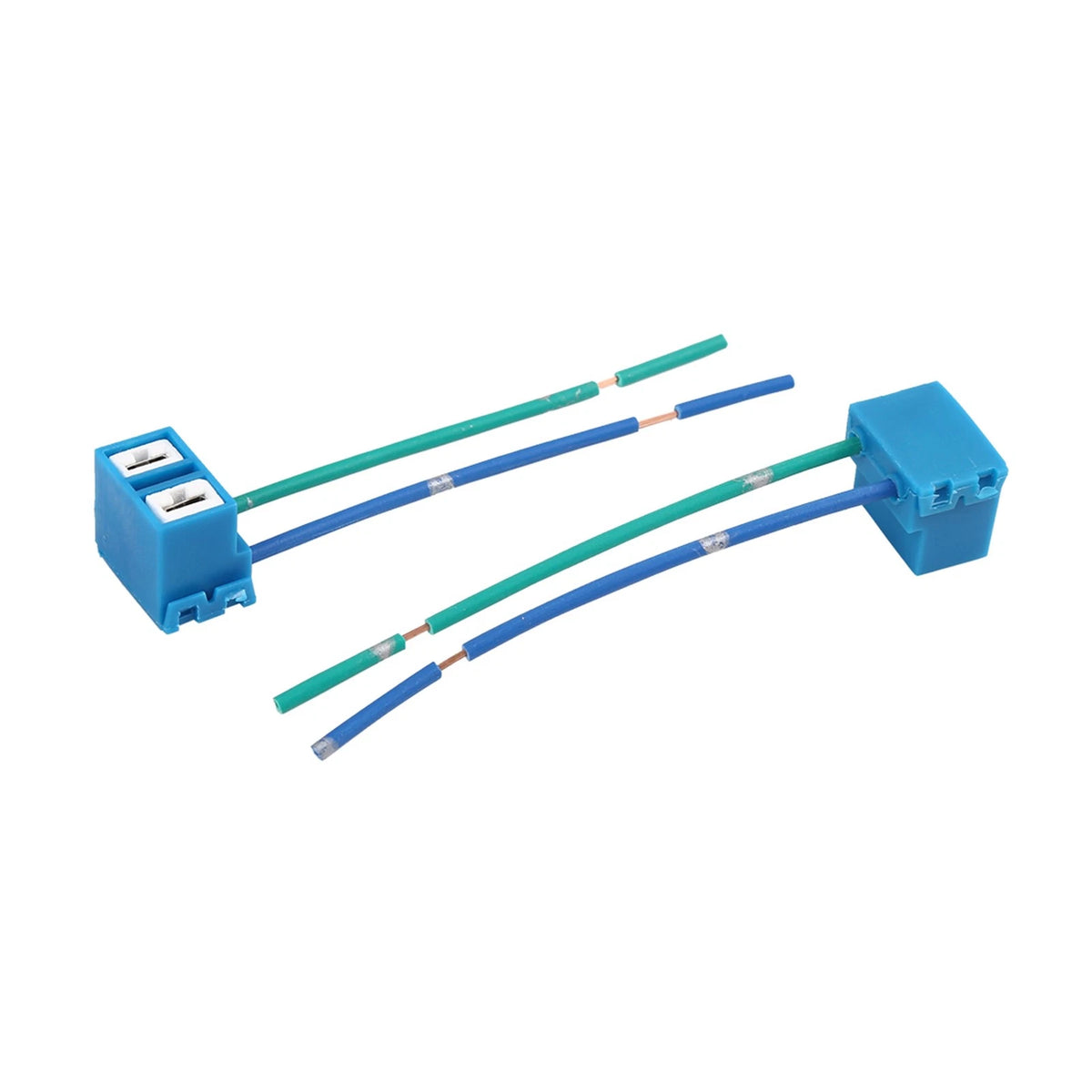 Set of 4 H7 Car Light Socket Female Ceramic Headlight Wire Harness Connectors for Universal