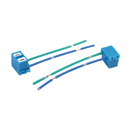Set of 4 H7 Car Light Socket Female Ceramic Headlight Wire Harness Connectors for Universal