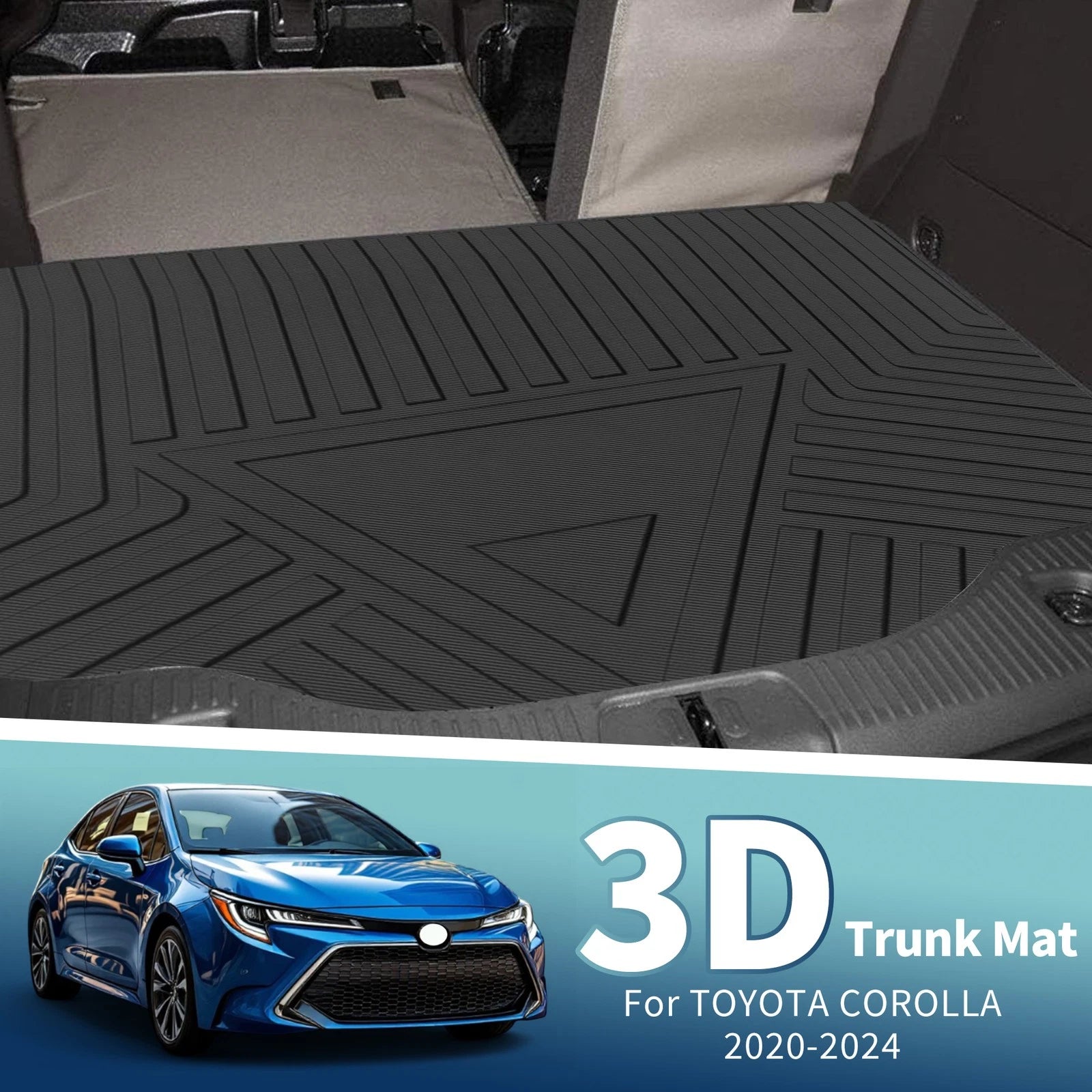 Cargo Liner Rear Trunk Mat Replacement for Toyota Corolla (2020–2024) Sedan