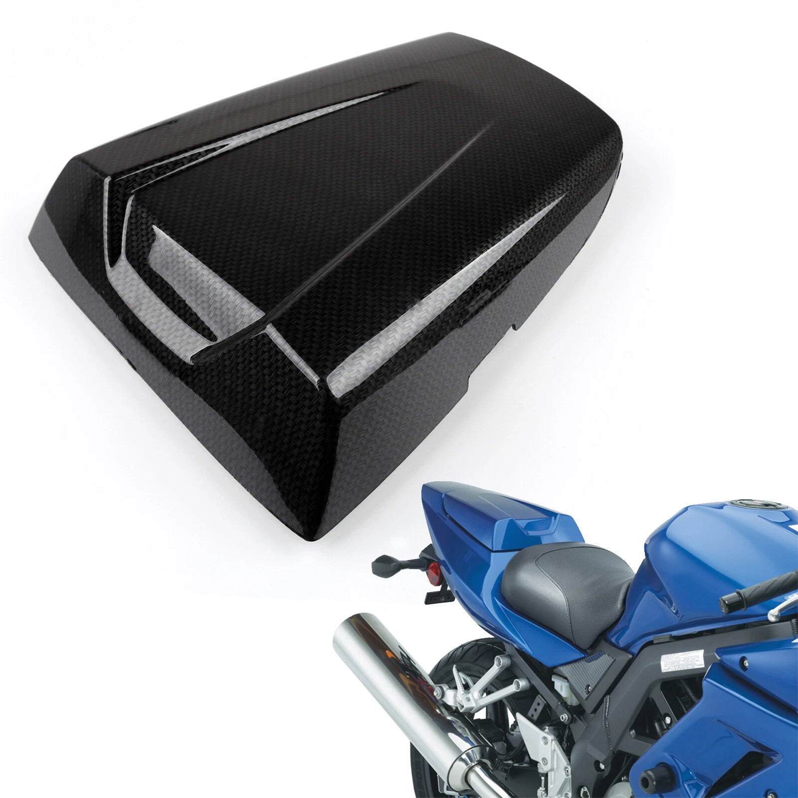 Rear Pillion Passenger Seat Cover Cowl for Suzuki SV650 SV1000 (2003–2013) Carbon