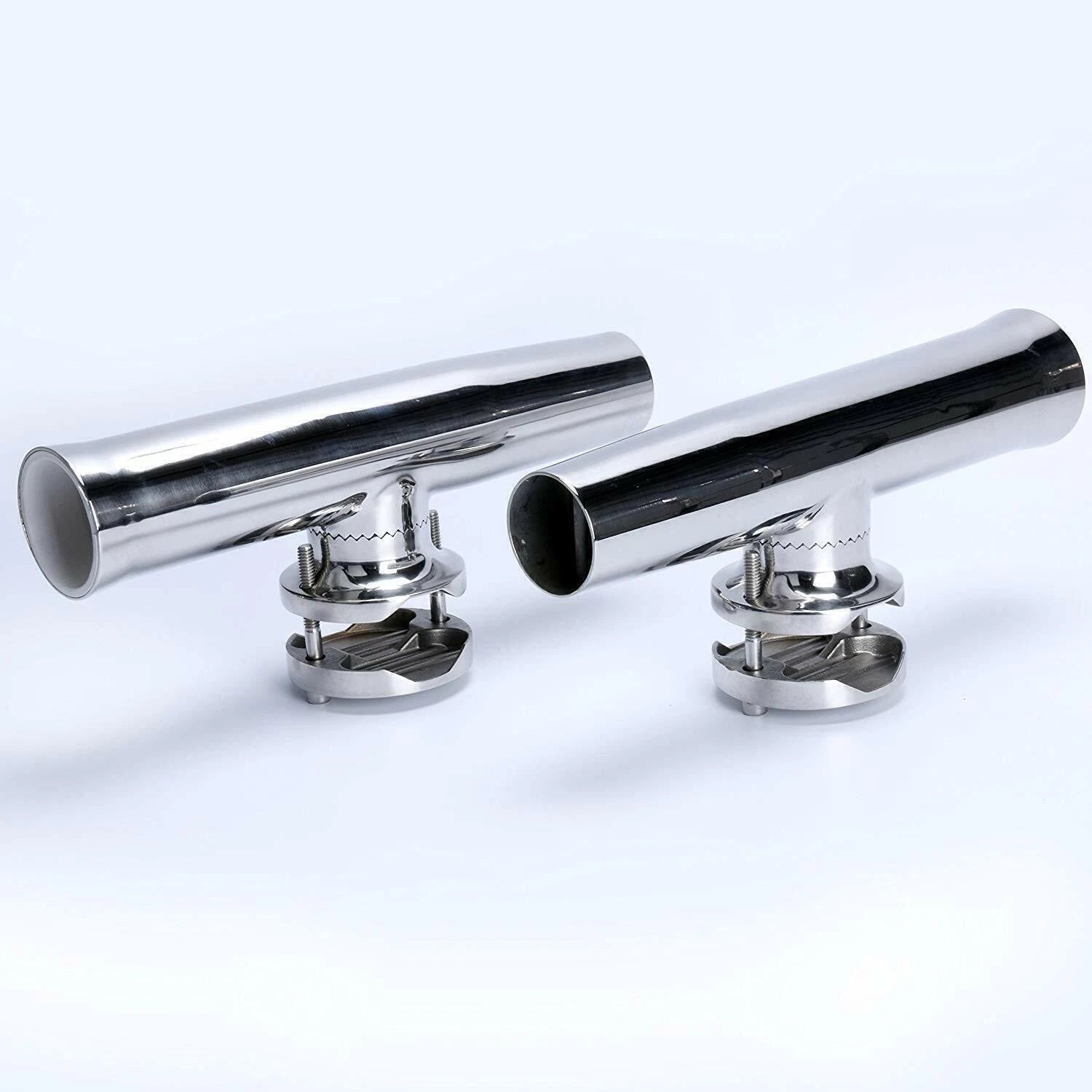 4X Stainless Steel Fishing Rod Holder Clamp for Boat 1-1/4" - 2"