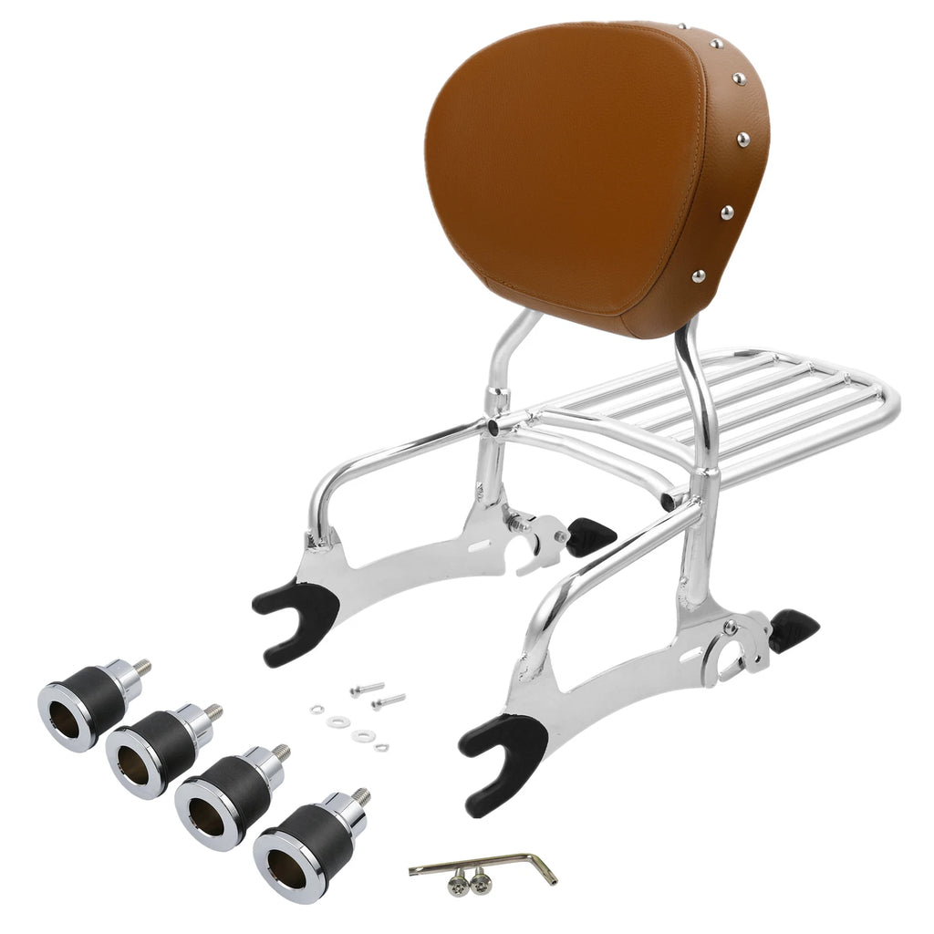 Backrest Sissy Bar Luggage Rack & Spools Kit for Indian Chieftain (2014–2023)