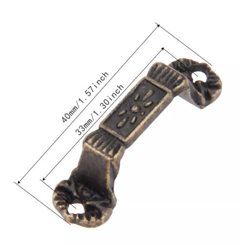 10Pcs Vintage Door Pull Handle Knob for Cabinet Drawer Furniture