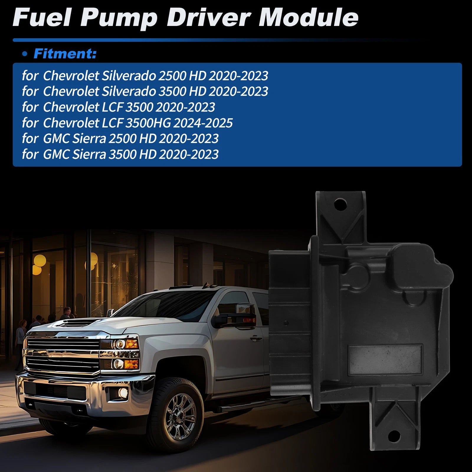 Fuel Pump Control Module for Chevrolet Silverado 2500 HD (2020–2023)