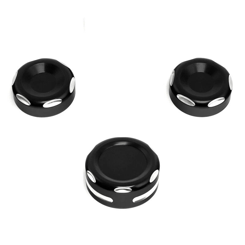 Fork Stem Upper Nut Bolt Covers for Harley Dyna Fat Bob FXDF (2006–2017)