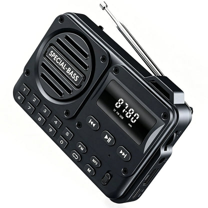 Bluetooth Speaker FM Radio MP3 Player with USB TF Card and LED