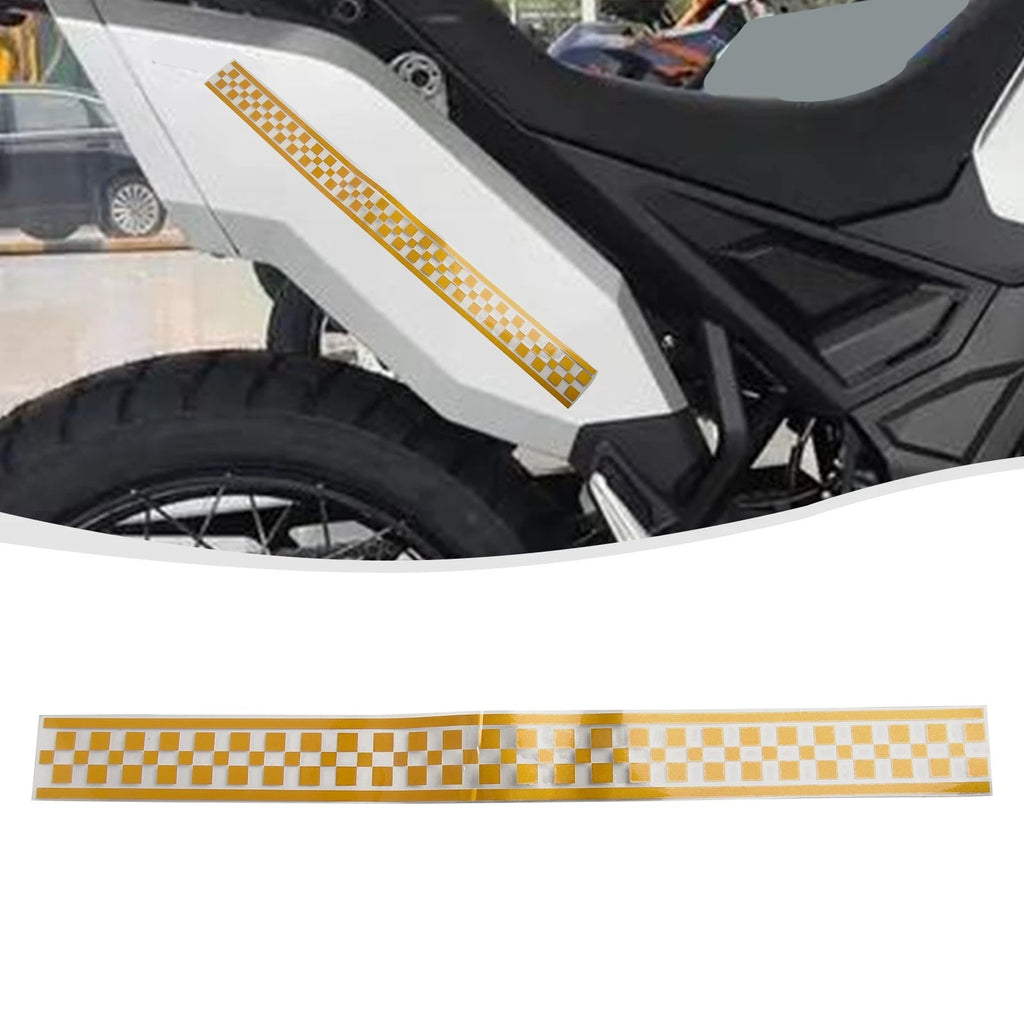 Checkered Stripes Decals for Motorbike