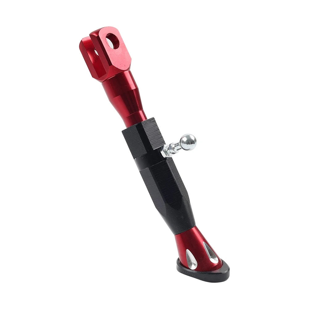 Adjustable Kickstand Foot for Motorcycle Universal - Red