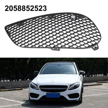 Left Bumper Fog Light Mesh Grille for Mercedes C Class W205 (2015–2021)