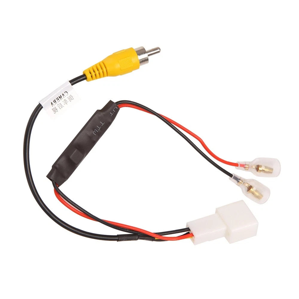 For Toyota Mazda 4-Pin Reversing Camera Video Wire Cable Plug Adapter Connector