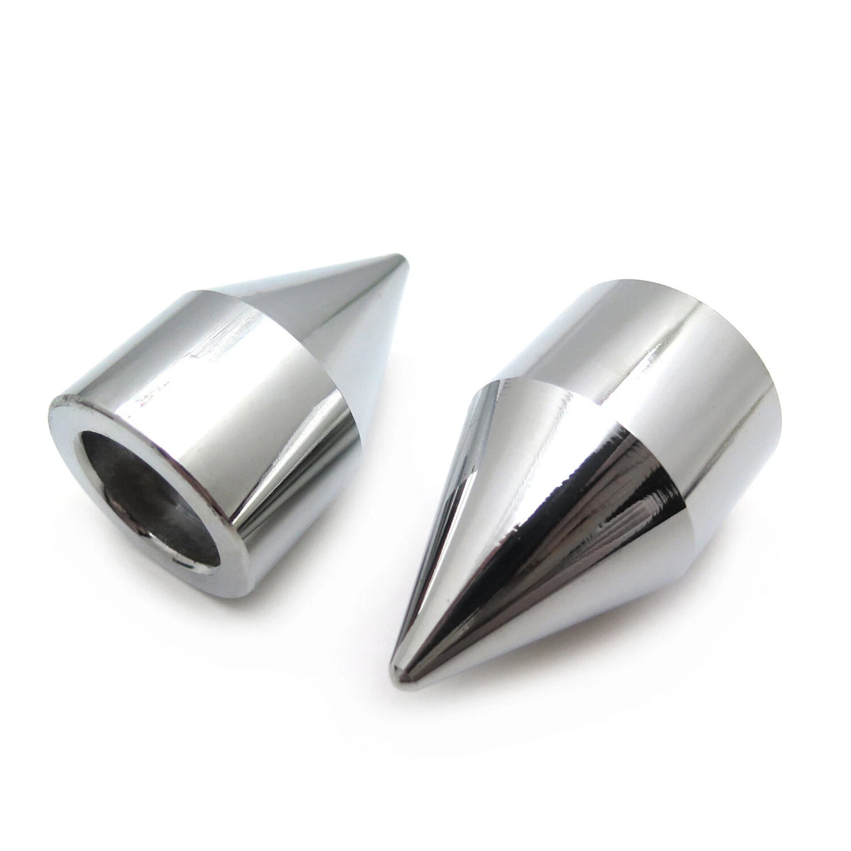 Set of 2 Chrome Cone Handle Bar Ends for Honda CBR (1993–2007)